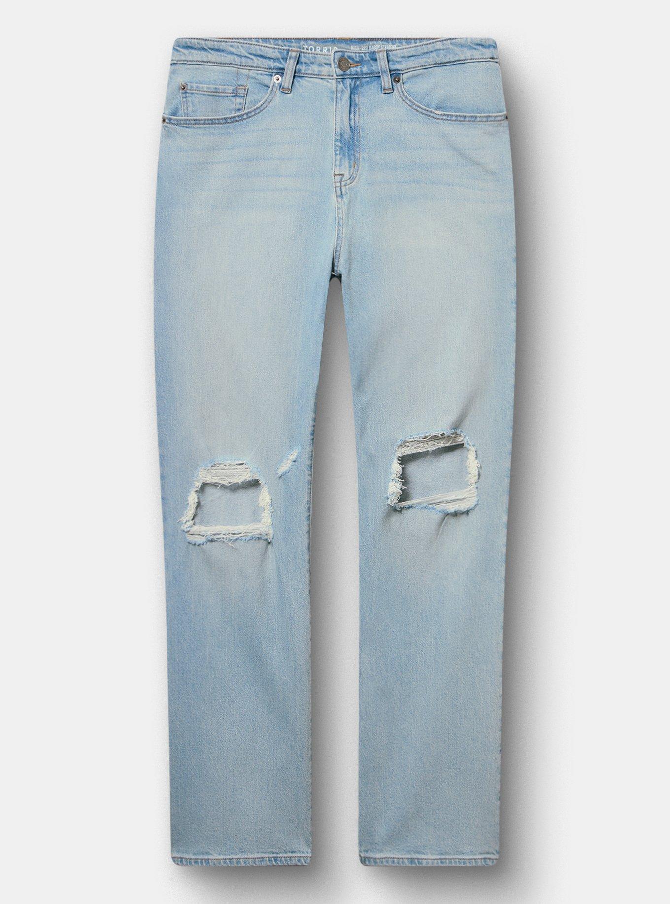 Baggy High-Rise Straight Jean, FRENCH 75, flat