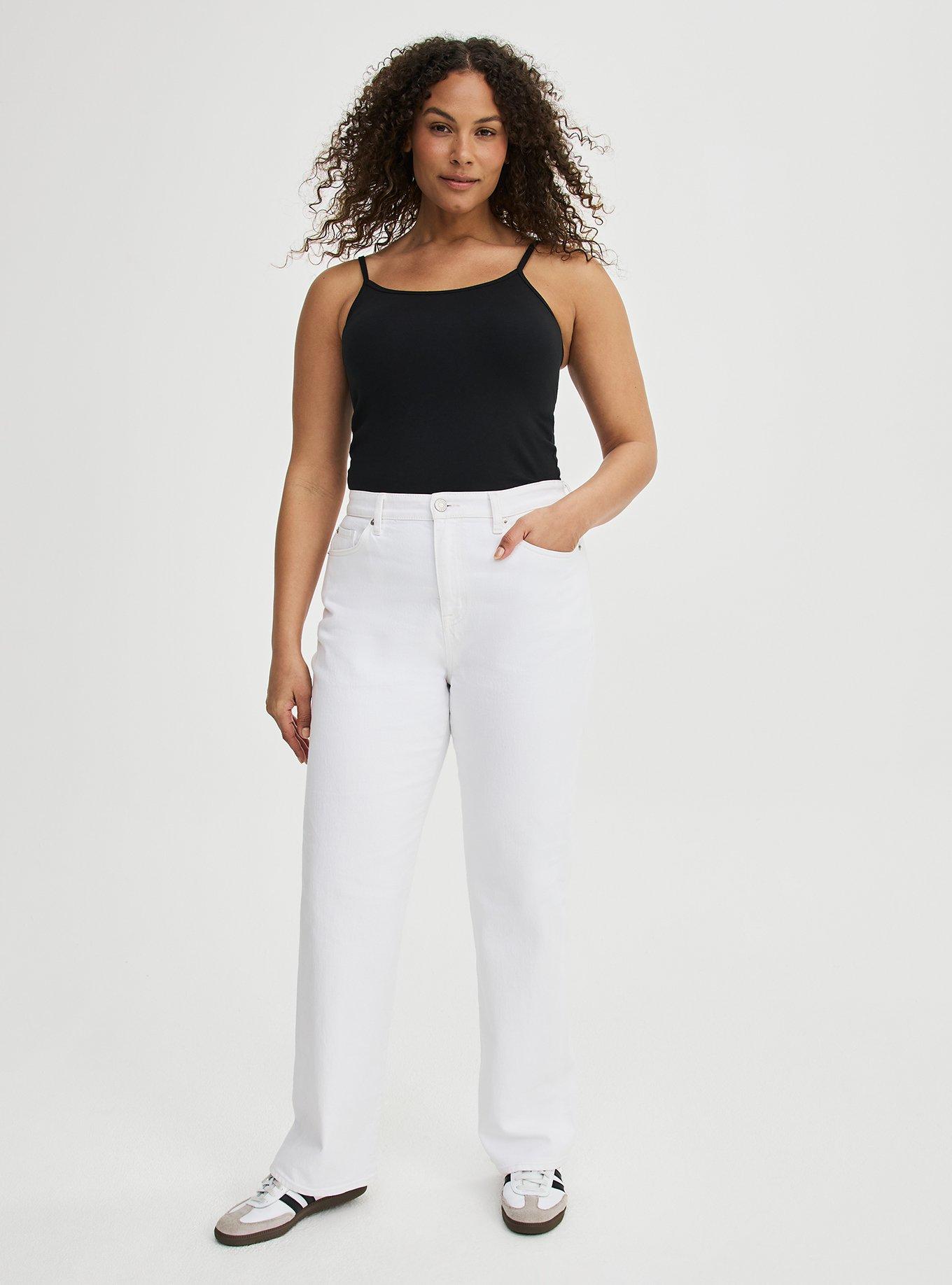 Baggy High-Rise Straight Jean, NEW WHITE, hi-res