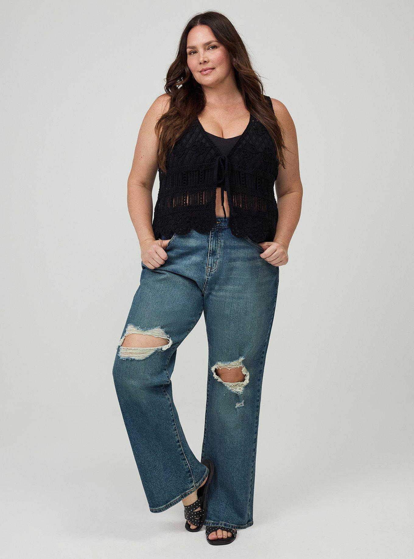 Plus Size Baggy High-Rise Straight Jean, RUSTY NAIL, hi-res