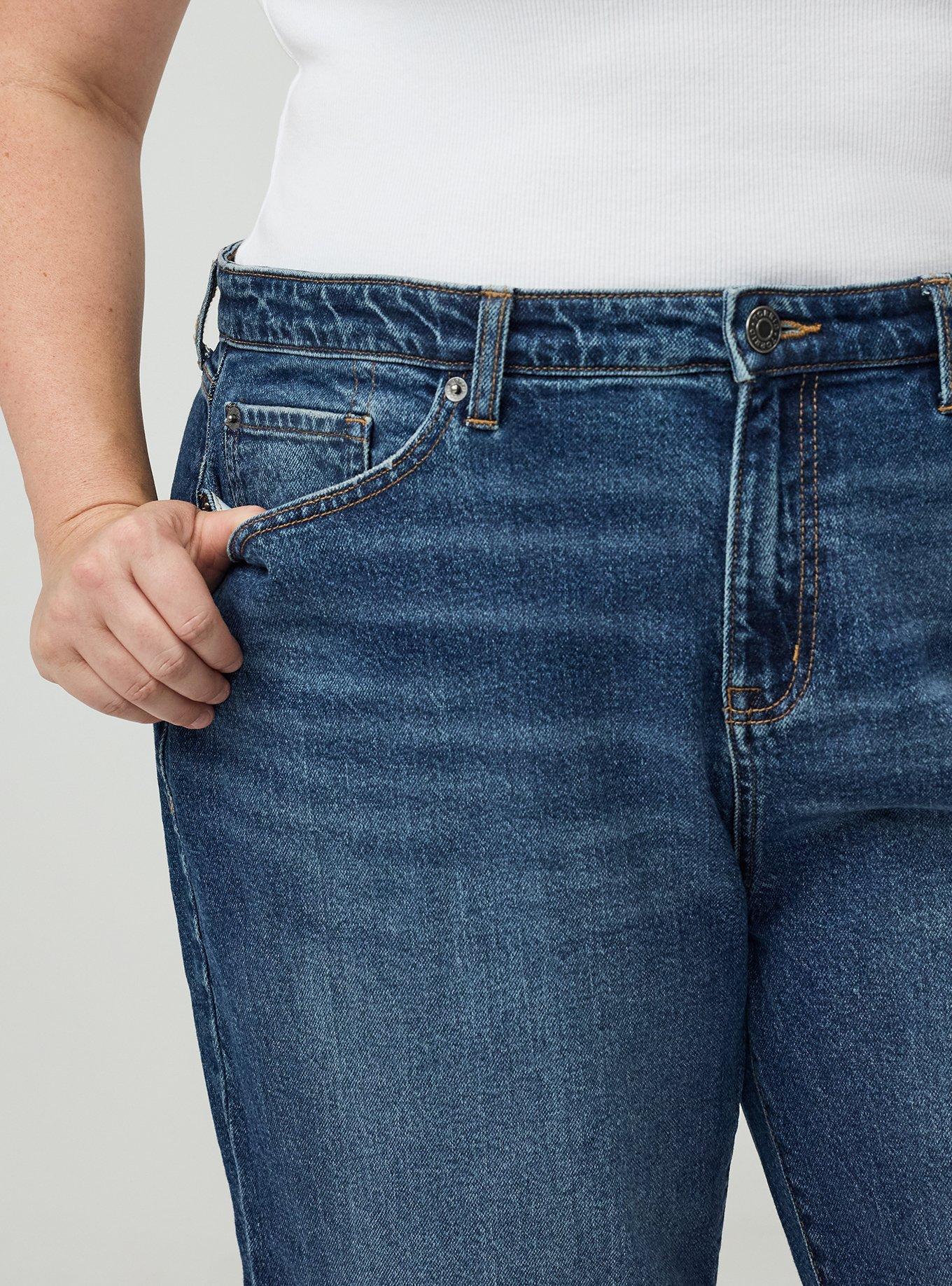 Plus Size Baggy High-Rise Straight Jean, BLUE HAWAII, alternate