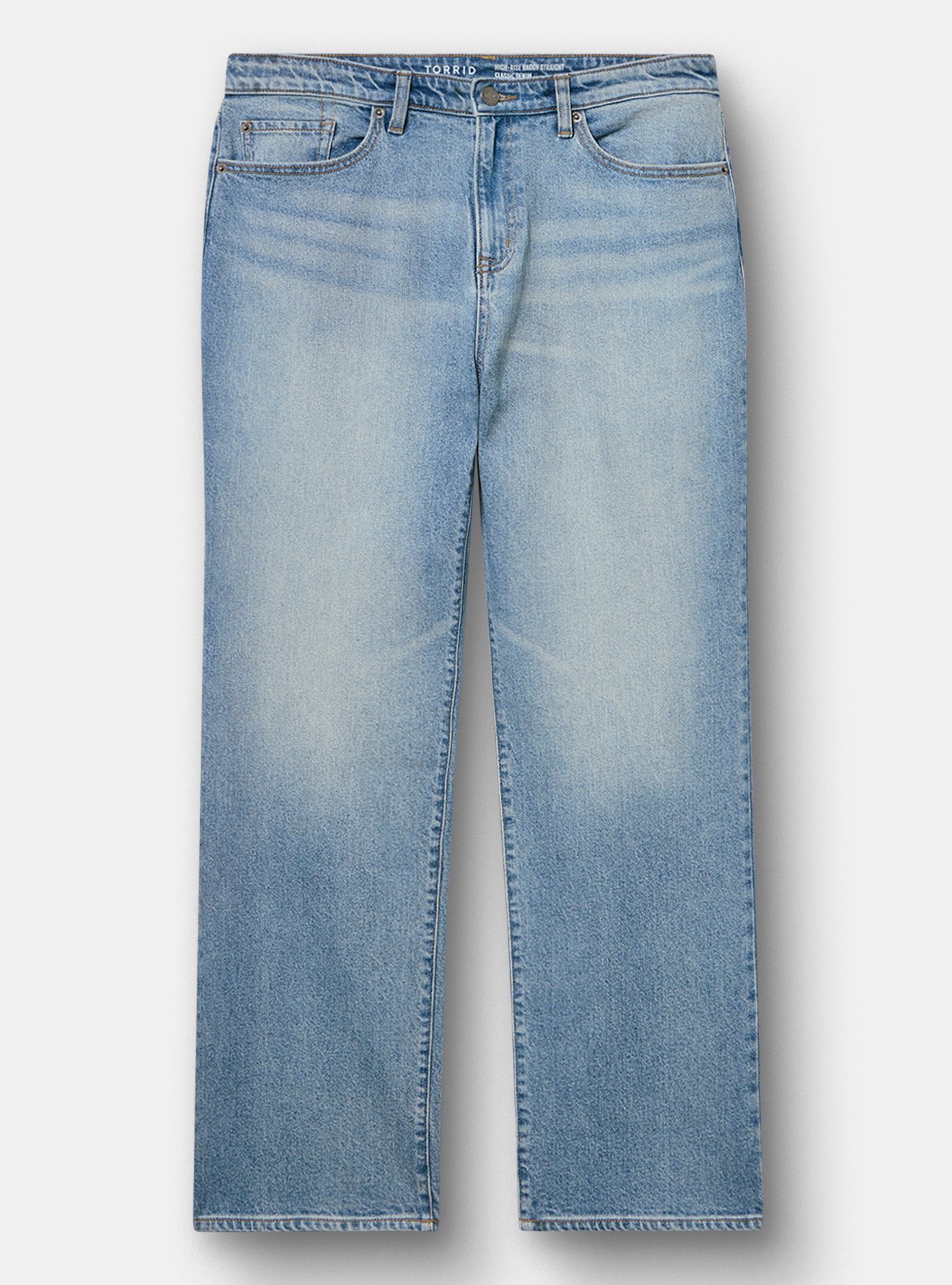 Baggy High-Rise Straight Jean, BOUNTY, flat