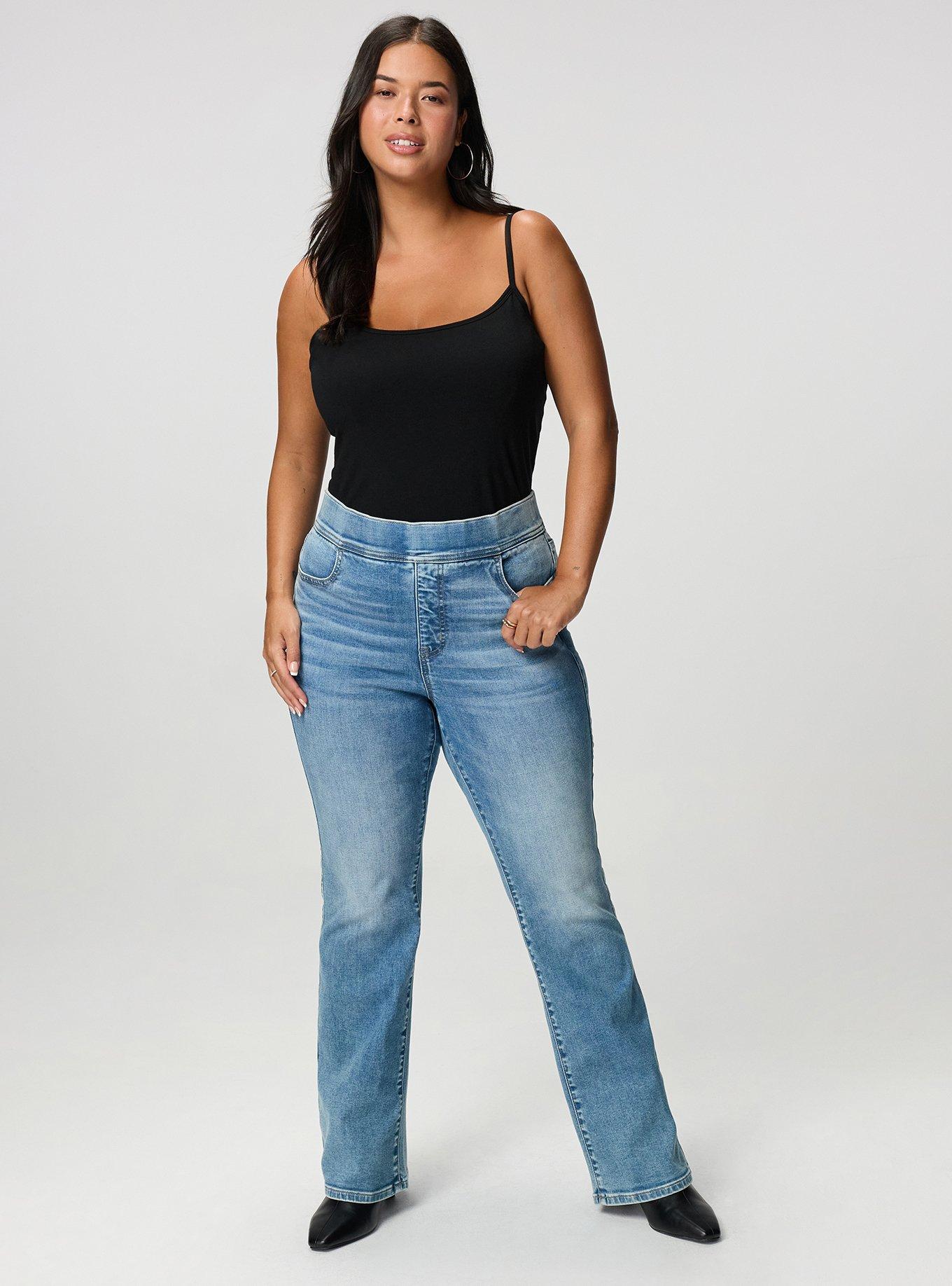 Plus Size High-Rise Slim Boot Lean Jean, HALO, alternate