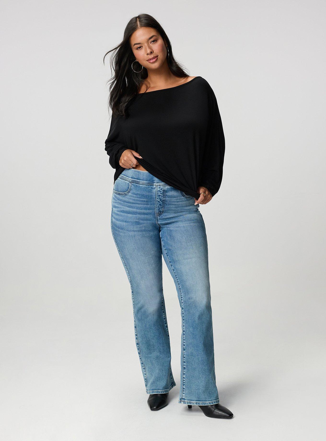 Plus Size High-Rise Slim Boot Lean Jean, HALO, hi-res