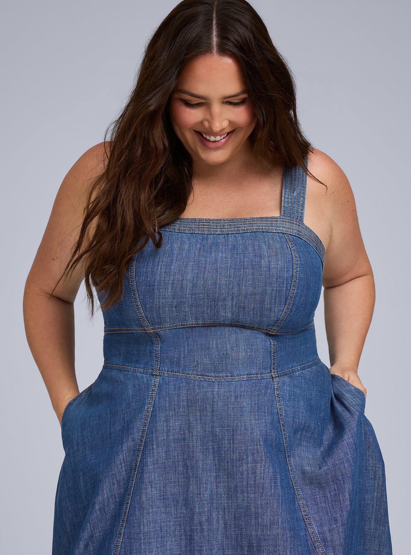 Belle Isle Denim Midi Dress