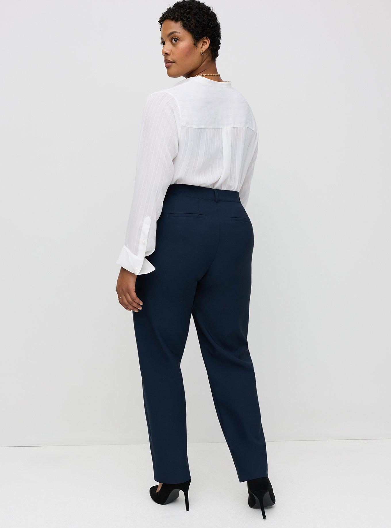 Studio High-Rise Straight Crepe Pant