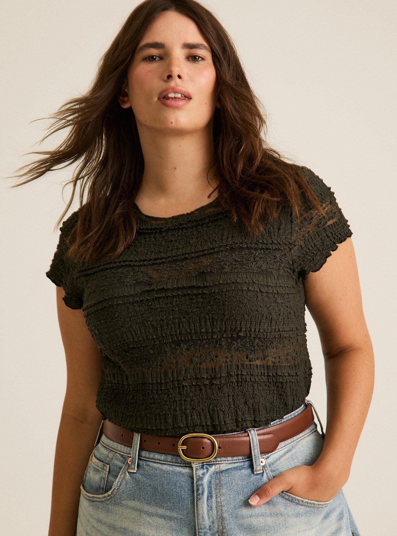 Festi Pieced Lace Top