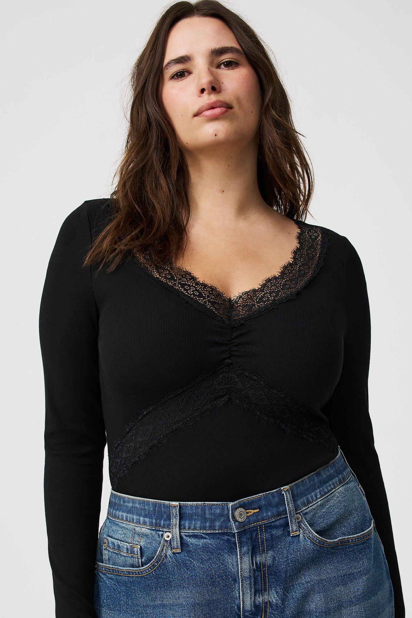 Lace Trim Top