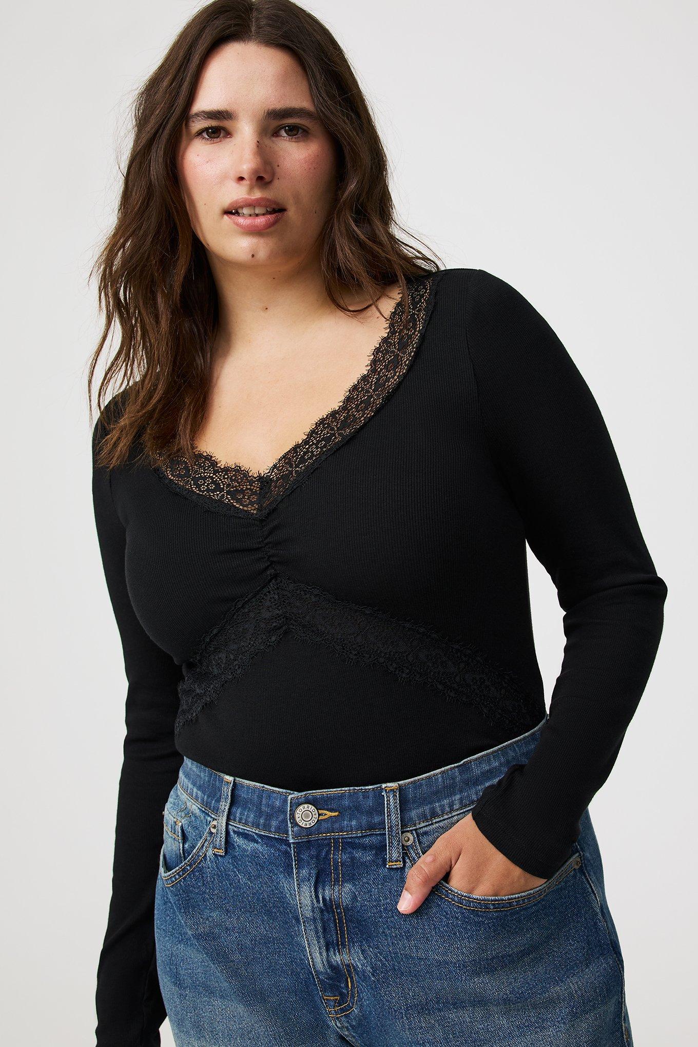 Lace Trim Top