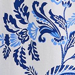 Belle Isle Drop Waist Shirt Dress, DEVY FLORAL BRACKEN BLUE, swatch