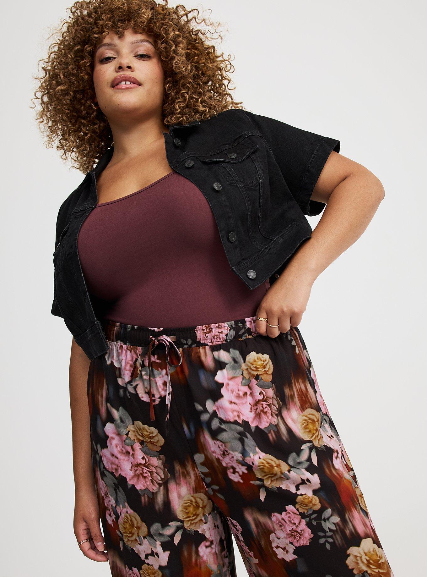 Pull-On High-Rise Challis Pant
