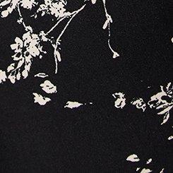 Wide Leg High-Rise Challis Pant, WINDY DITSY FLORAL DEEP BLACK, swatch