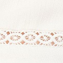 Plus Size Tie-Front Long Sleeve Blouse, WHISPER WHITE, swatch