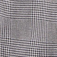 Relaxed Double-Breasted Crepe Blazer, TEXTURED GLEN PLAID HEATHER GREY, swatch