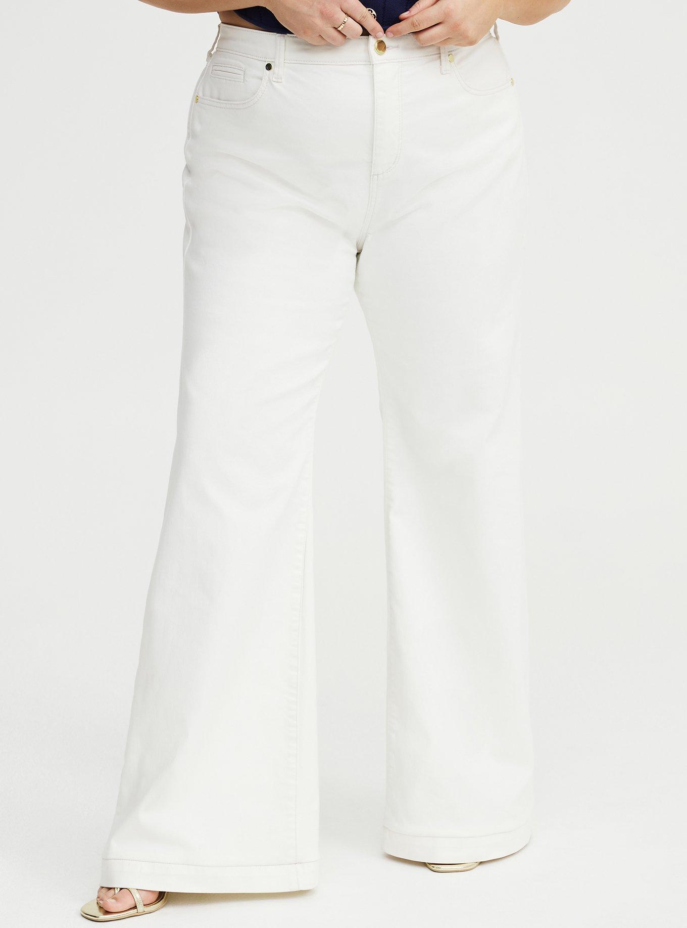 Studio Premium High-Rise Flare Jean, WHITE, alternate