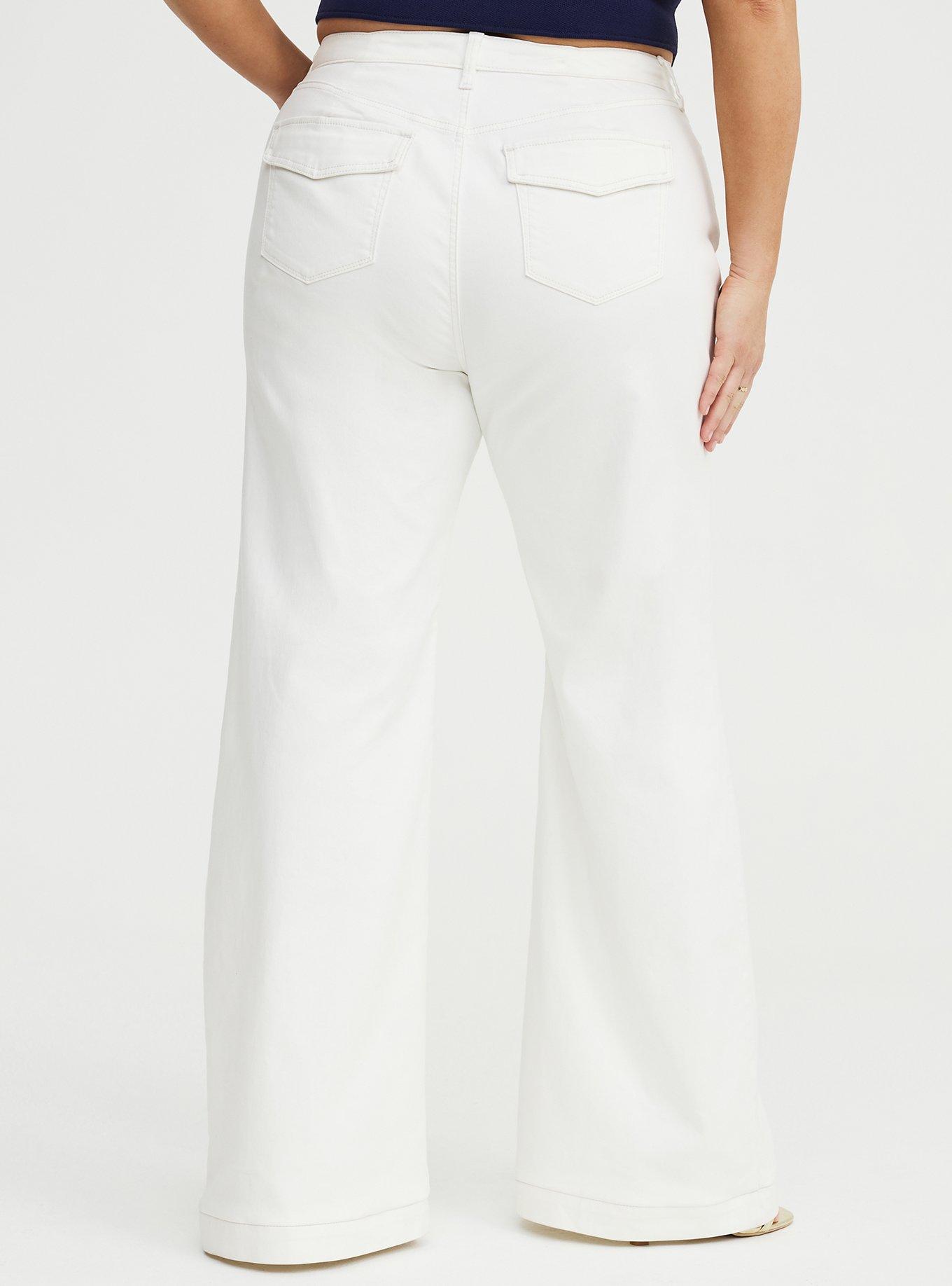 Studio Premium High-Rise Flare Jean, WHITE, alternate