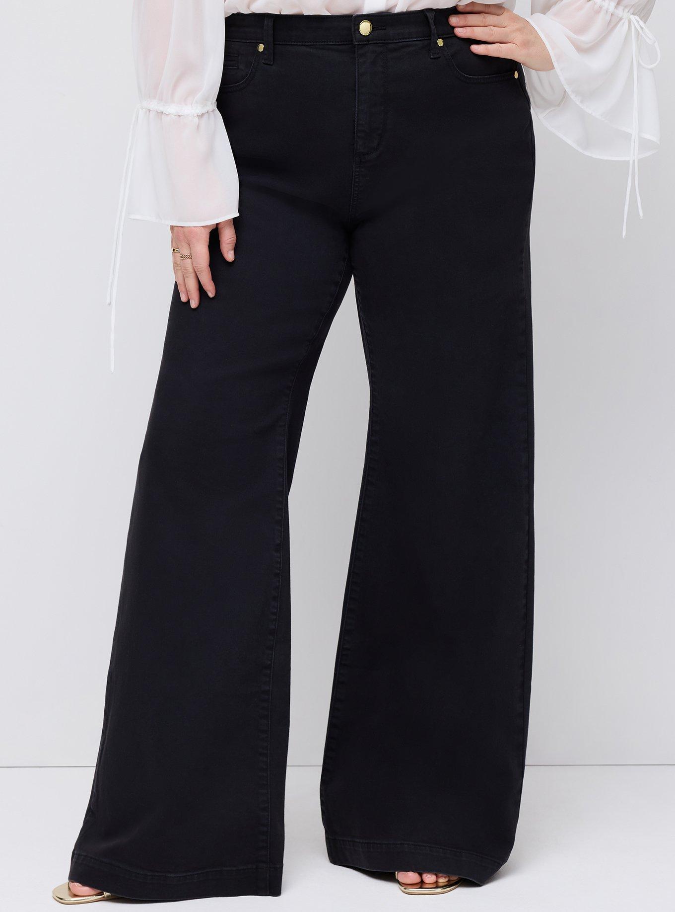 Studio Premium High-Rise Flare Jean, DEEP BLACK, alternate