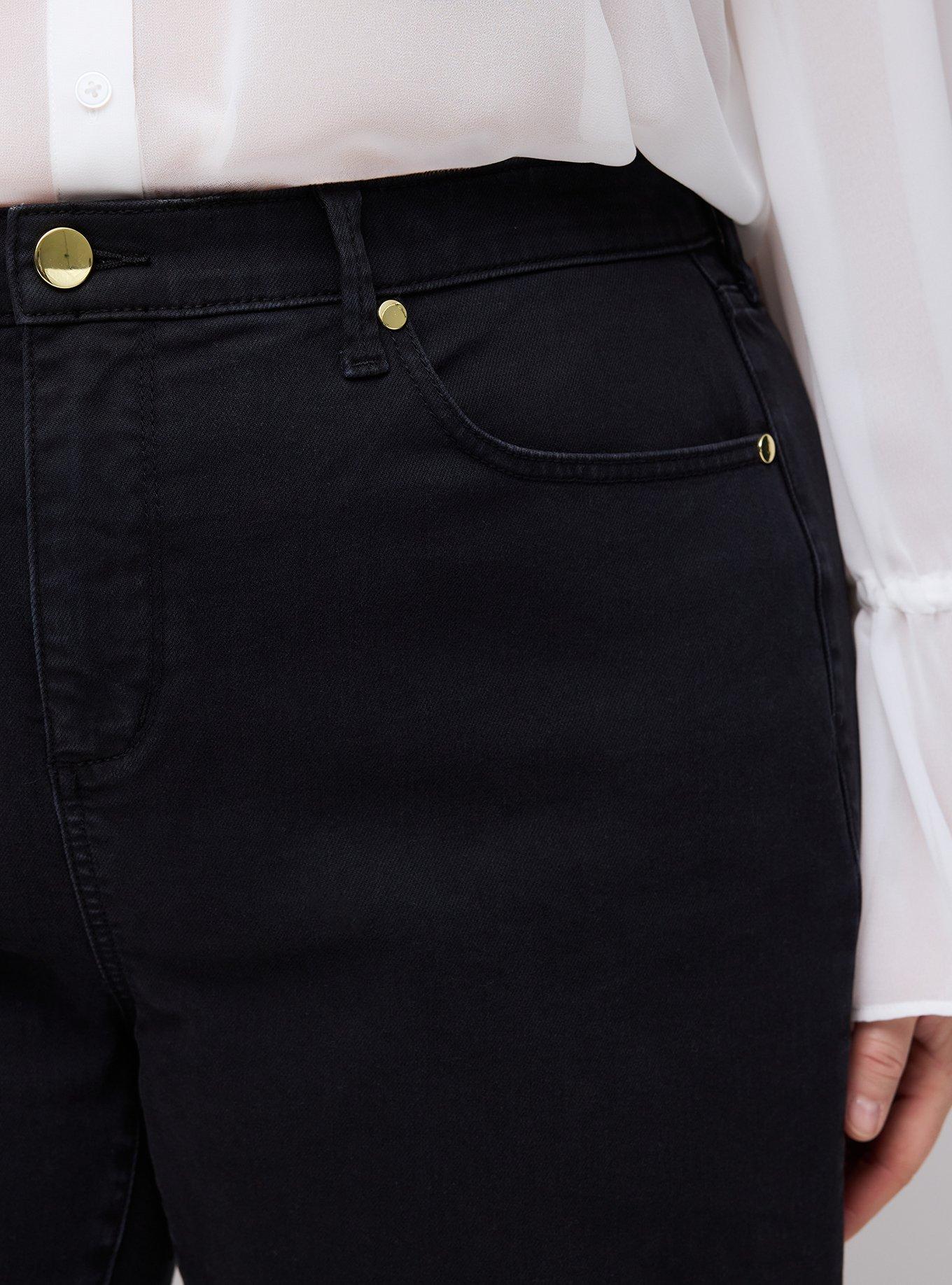 Studio Premium High-Rise Flare Jean, DEEP BLACK, alternate