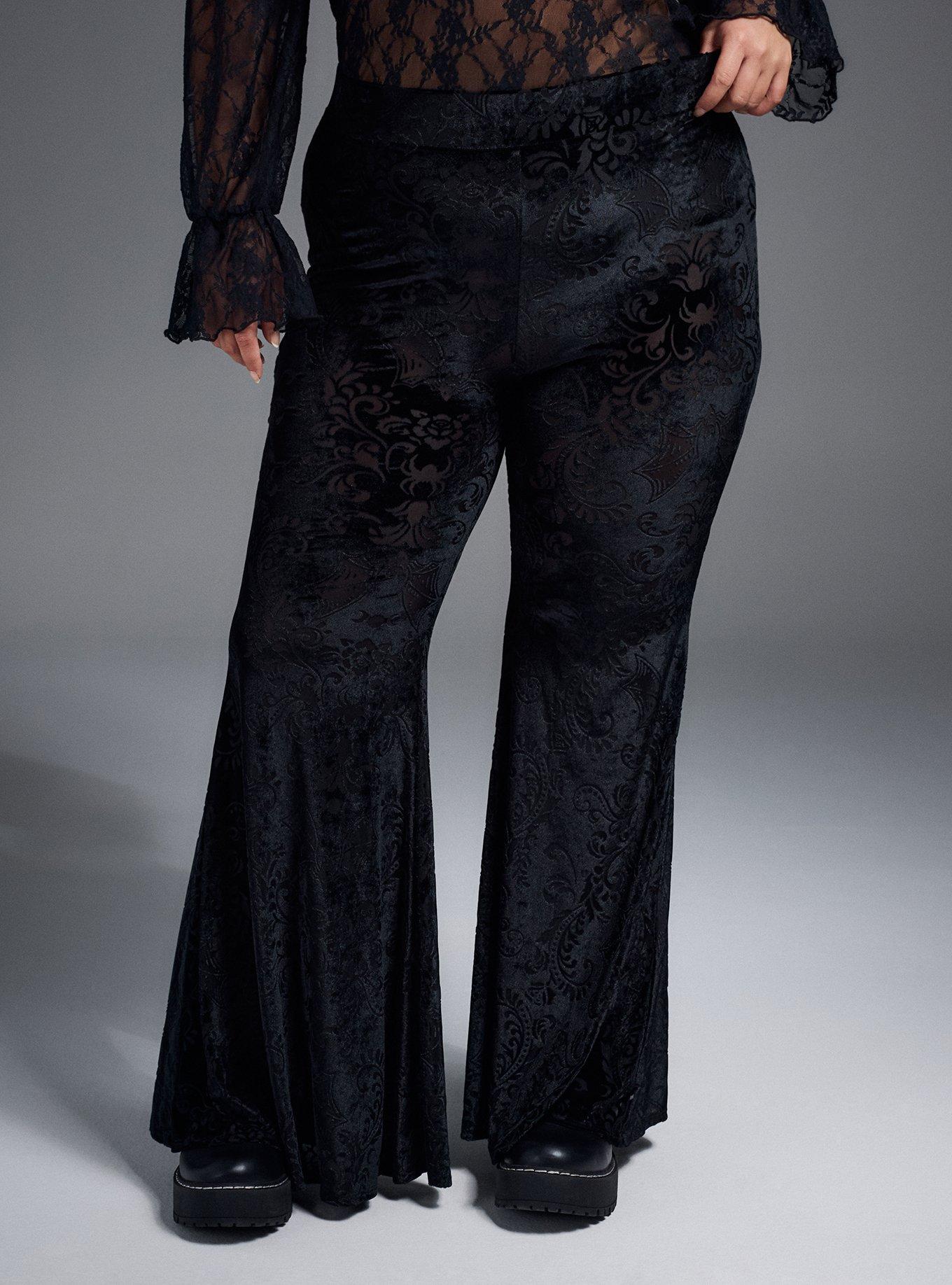 Nightfall Burnout Velvet Flare Legging