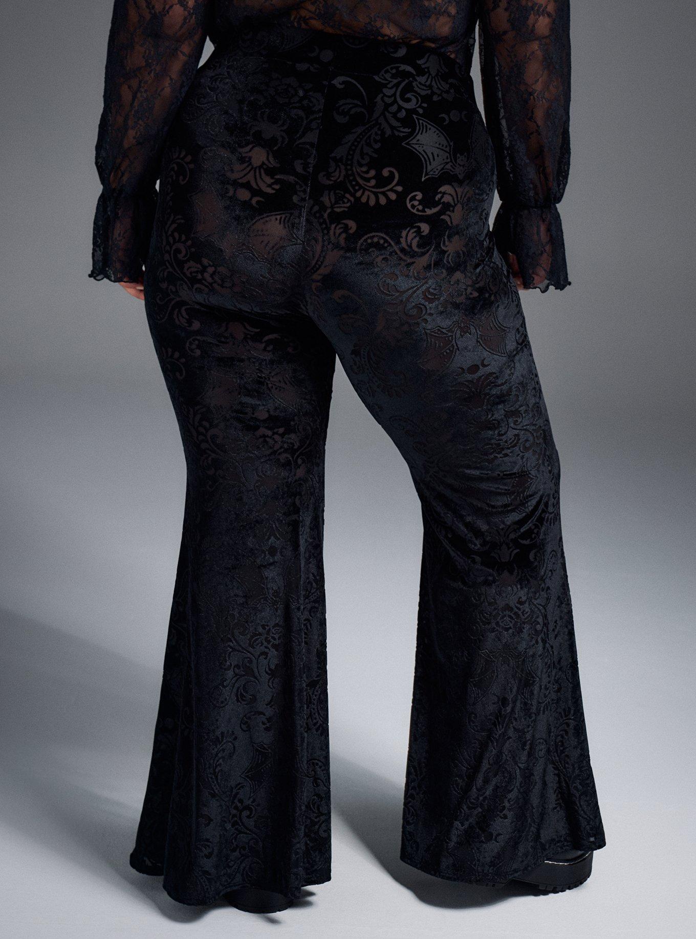 Nightfall Burnout Velvet Flare Legging