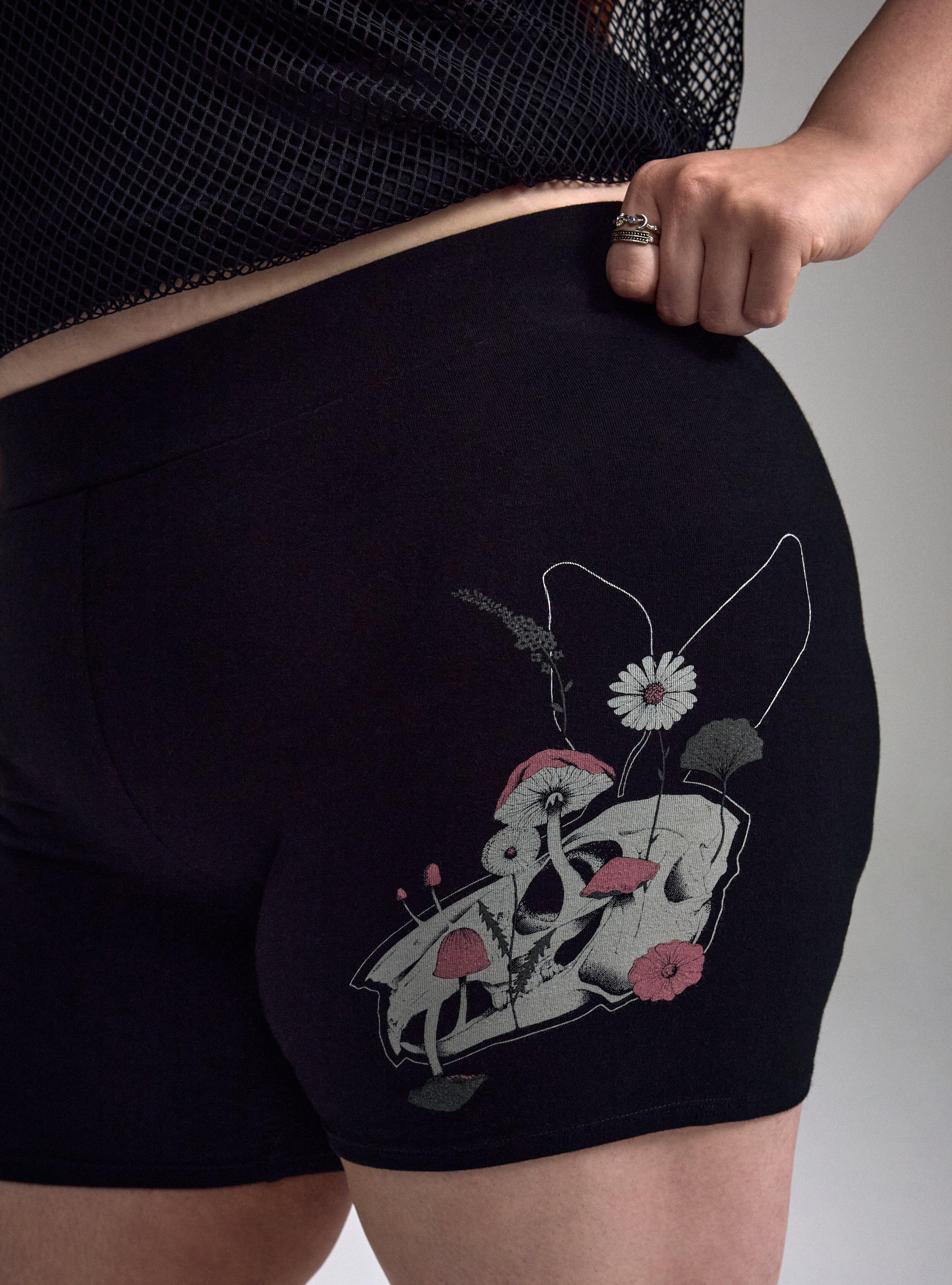 Nightfall Graphic Bike Short, RABBIT SKULL, alternate