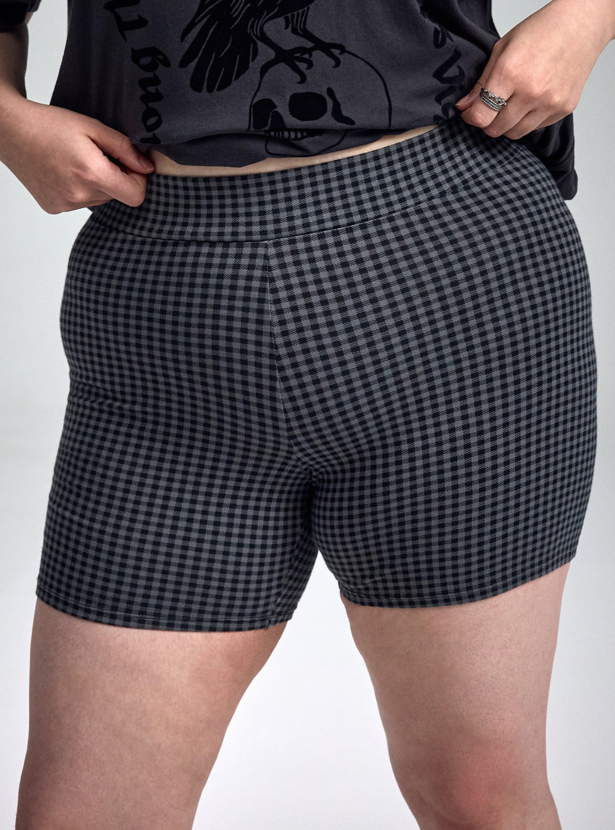 Nightfall Graphic Bike Short, CALYPSO PLAID, alternate