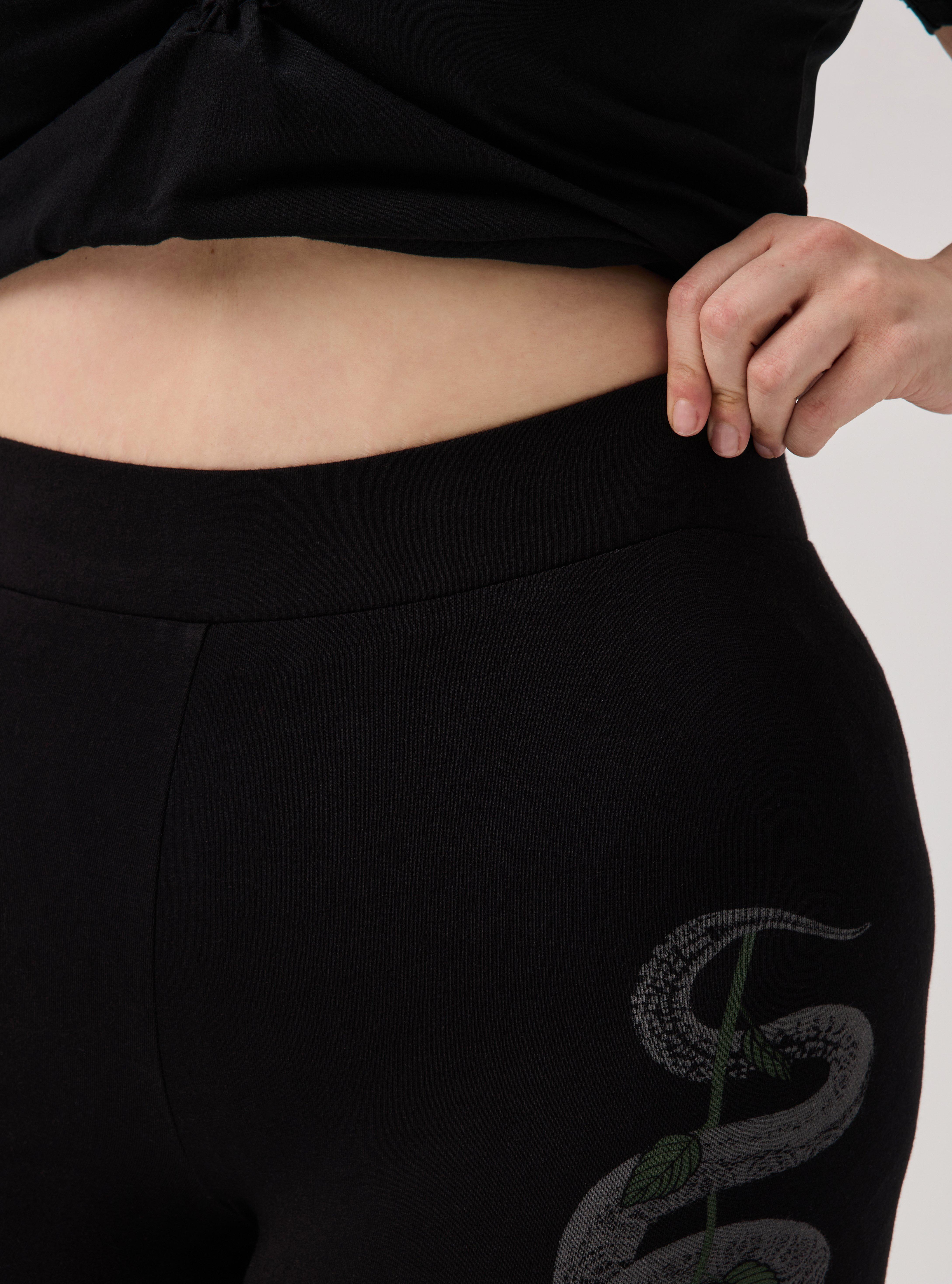 Nightfall Graphic Bike Short, SNAKE AND ROSE DEEP BLACK, alternate