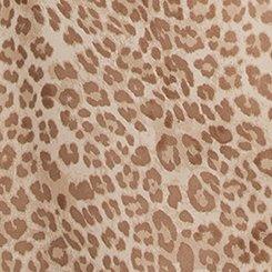 Blouson Sleeve Ruffle Neck Maxi Dress, WATERMARK LEOPARD GINGER ROOT, swatch