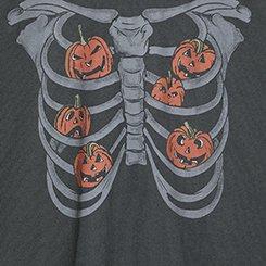 Relaxed Cozy Fleece Sweatshirt, RIBCAGE PUMPKIN VINTAGE BLACK, swatch