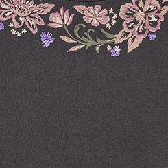 Relaxed Cozy Fleece Sweatshirt, FLORAL FLOURISH PHANTOM, swatch