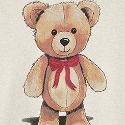 Relaxed Cozy Fleece Sweatshirt, PAINTED BEAR OATMEAL HEATHER, swatch