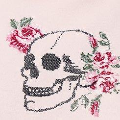 Relaxed Cozy Fleece Sweatshirt, CROSS STITCH ROSES LOTUS, swatch