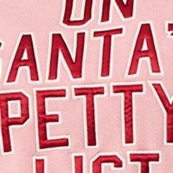 Relaxed Cozy Fleece Sweatshirt, SANTAS PETTY LIST ROSE ELEGANCE, swatch