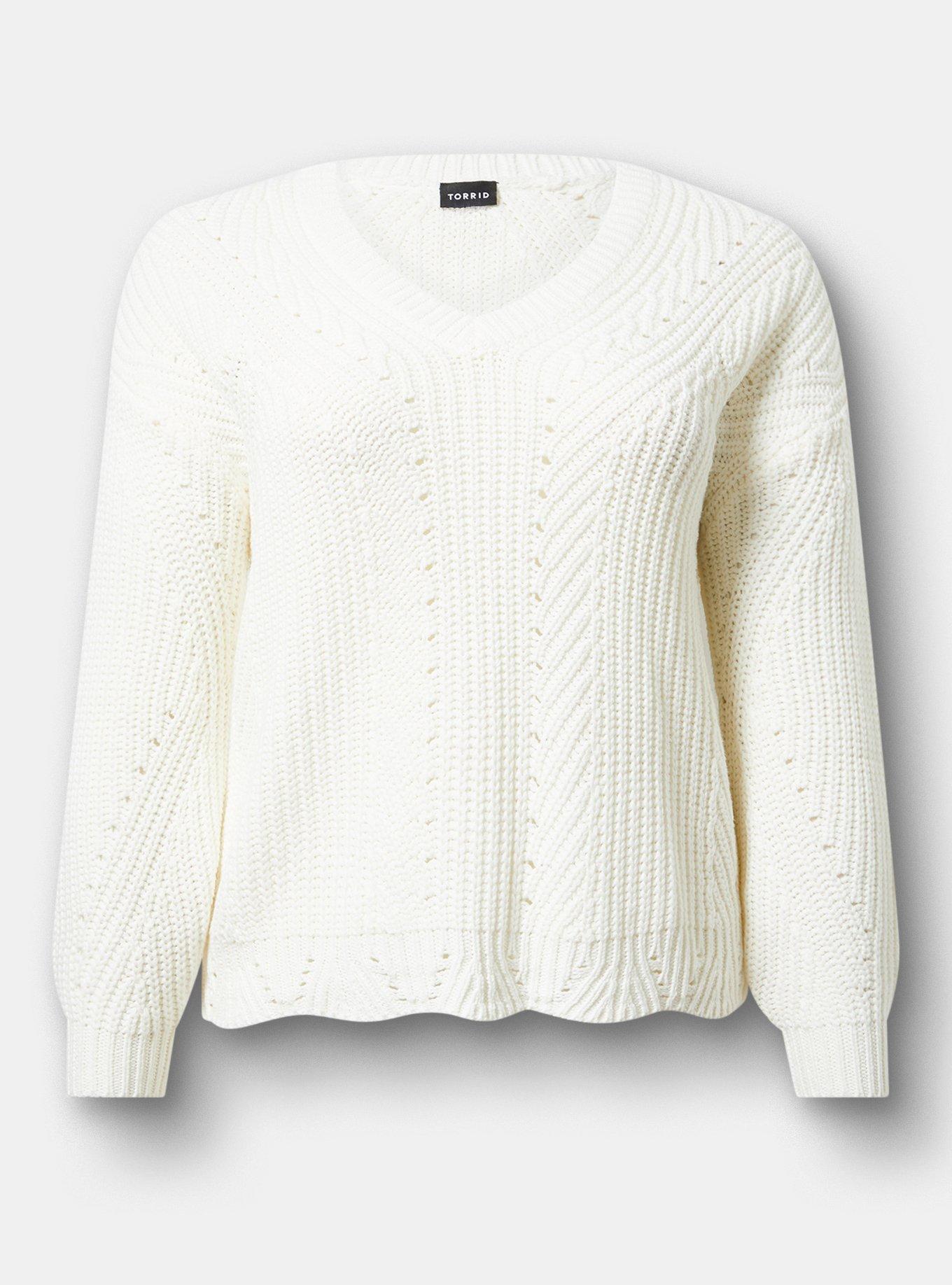 Cable Knit Pullover Sweater