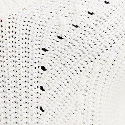 Cable V-Neck Pullover Sweater, WHISPER WHITE, swatch