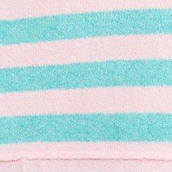 Vegan Cashmere Pullover Sweater, DUSKY AQUA TICKLED PINK STRIPE, swatch