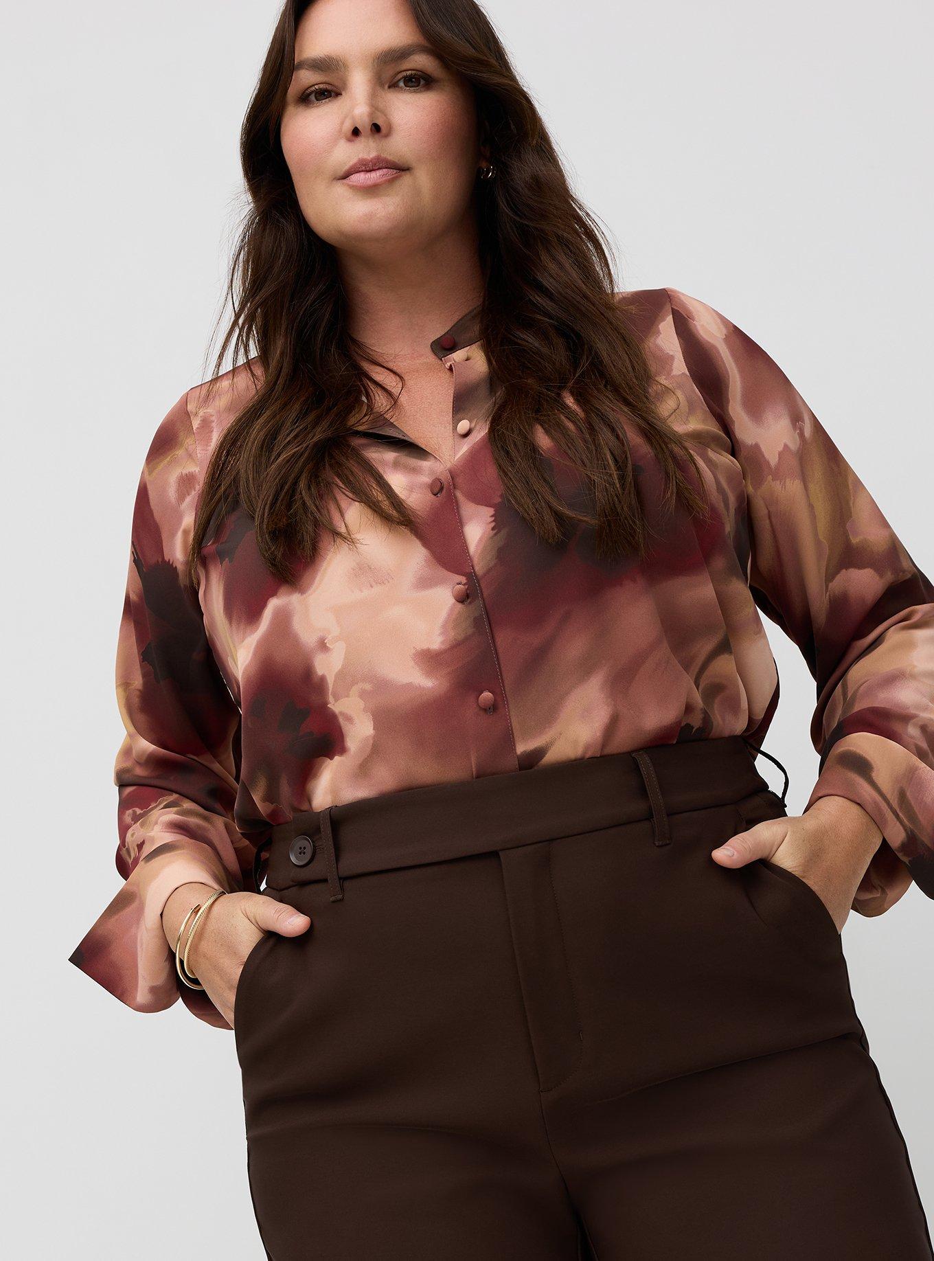 Studio High-Rise A-Line Flare Ponte Trouser