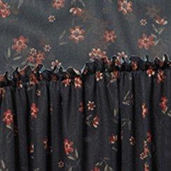 Flowy Stretch Mesh Top, WISH FLORAL DEEP BLACK, swatch