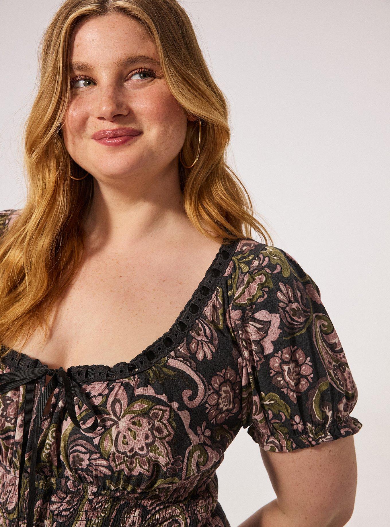 Festi Puff Sleeve Maxi Dress, PSYCHEDELIC PAISLEY BLACK, alternate