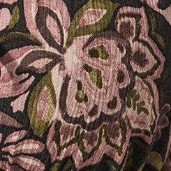 Festi Puff Sleeve Maxi Dress, PSYCHEDELIC PAISLEY BLACK, swatch