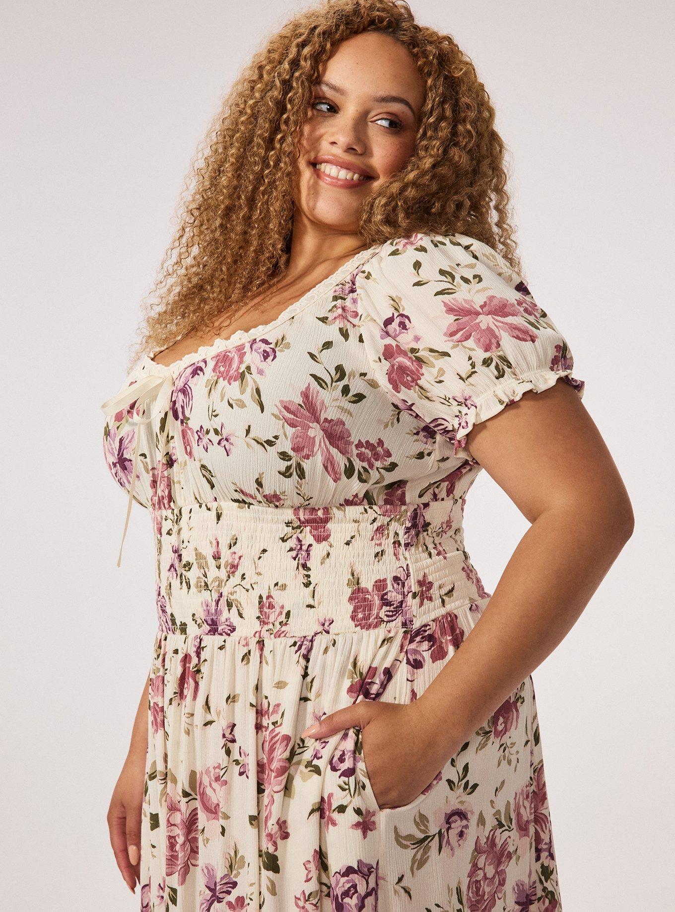 Festi Puff Sleeve Maxi Dress, ROSE FANTASY FLORAL MULTI, alternate