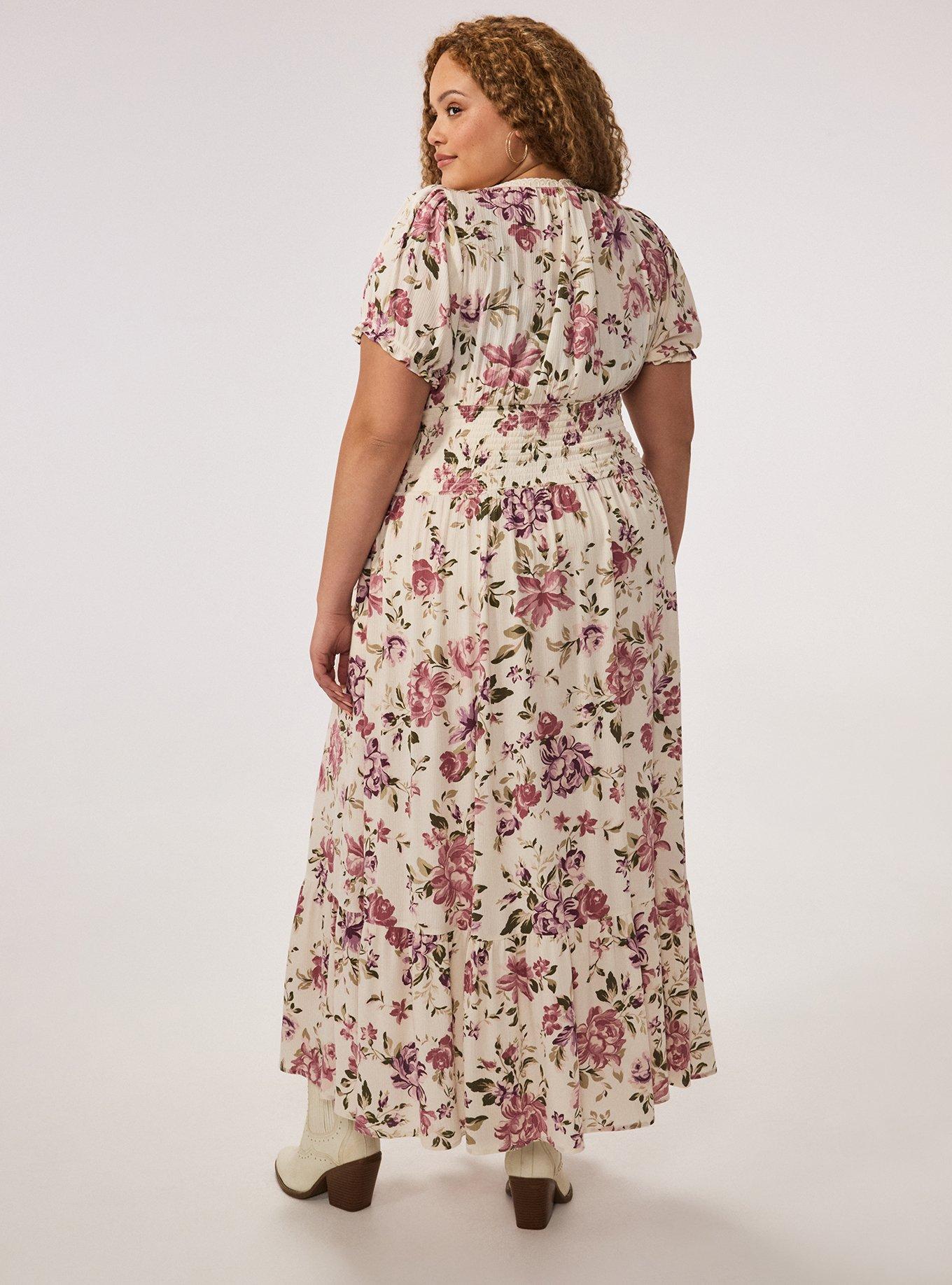 Festi Puff Sleeve Maxi Dress, ROSE FANTASY FLORAL MULTI, alternate