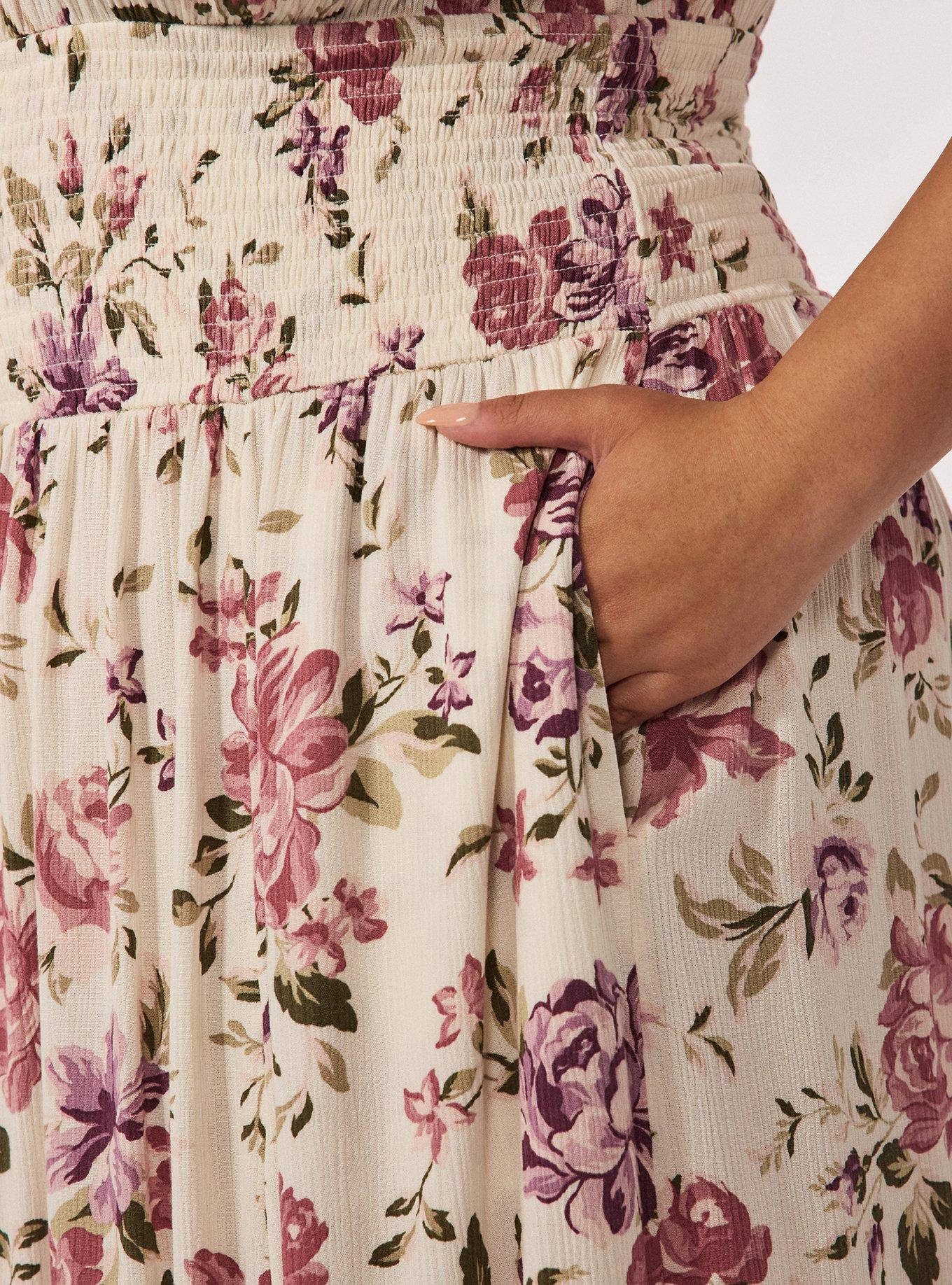 Festi Puff Sleeve Maxi Dress, ROSE FANTASY FLORAL MULTI, alternate