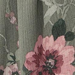 Plus Size Festi Puff Sleeve Maxi Dress, VINES FLORAL GREEN, swatch