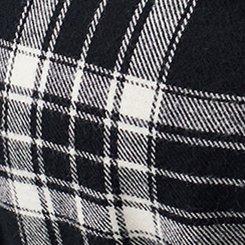Flannel Shirt Dress, HARRIET PLAID BLACK, swatch