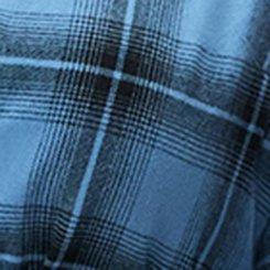 Flannel Shirt Dress, FADING PLAID BLUE, swatch