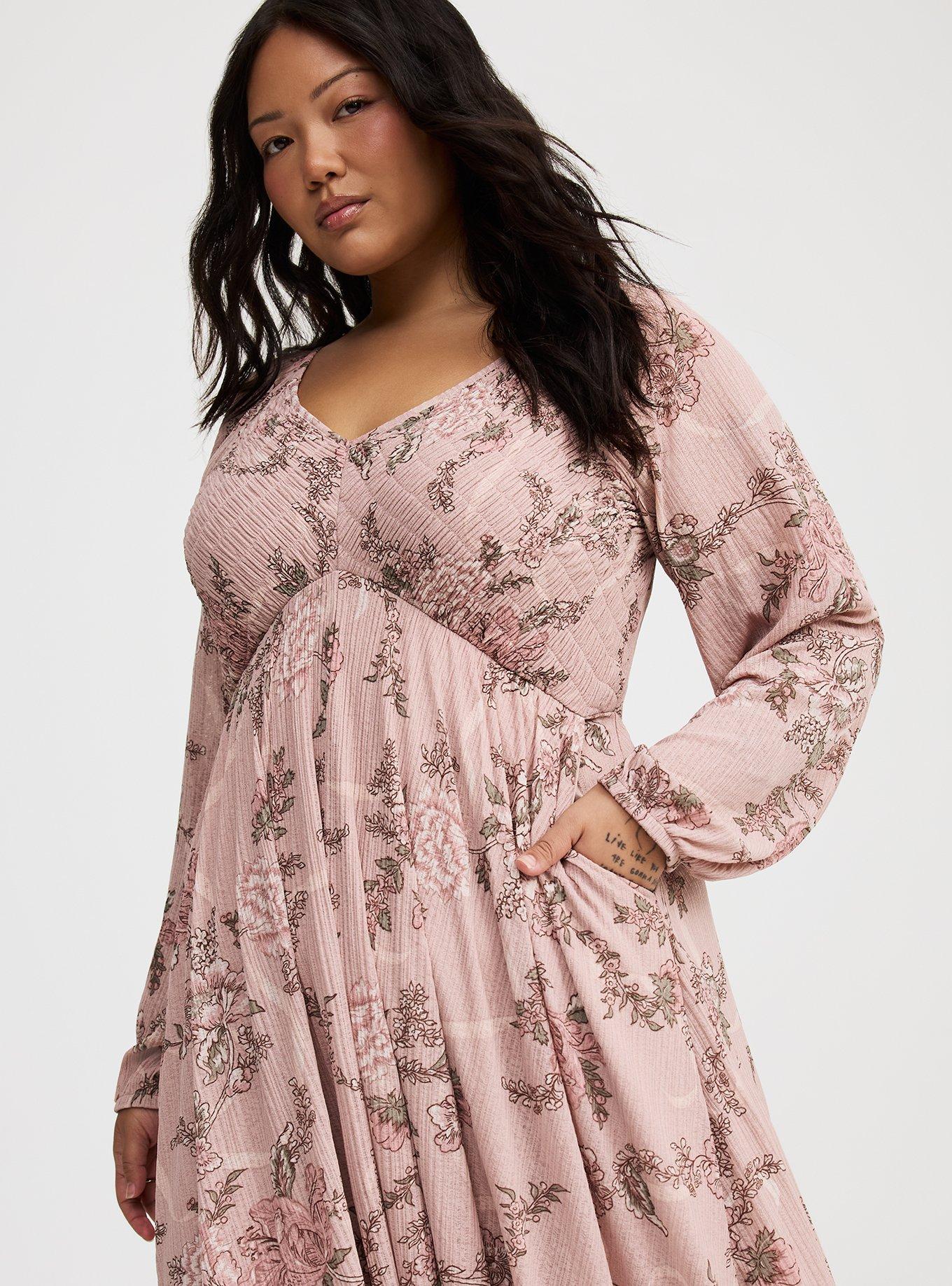 Smocked Bodice Maxi Dress