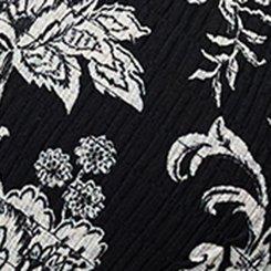 Smocked Bodice Maxi Dress, ELIANA JACOBEAN BLACK, swatch
