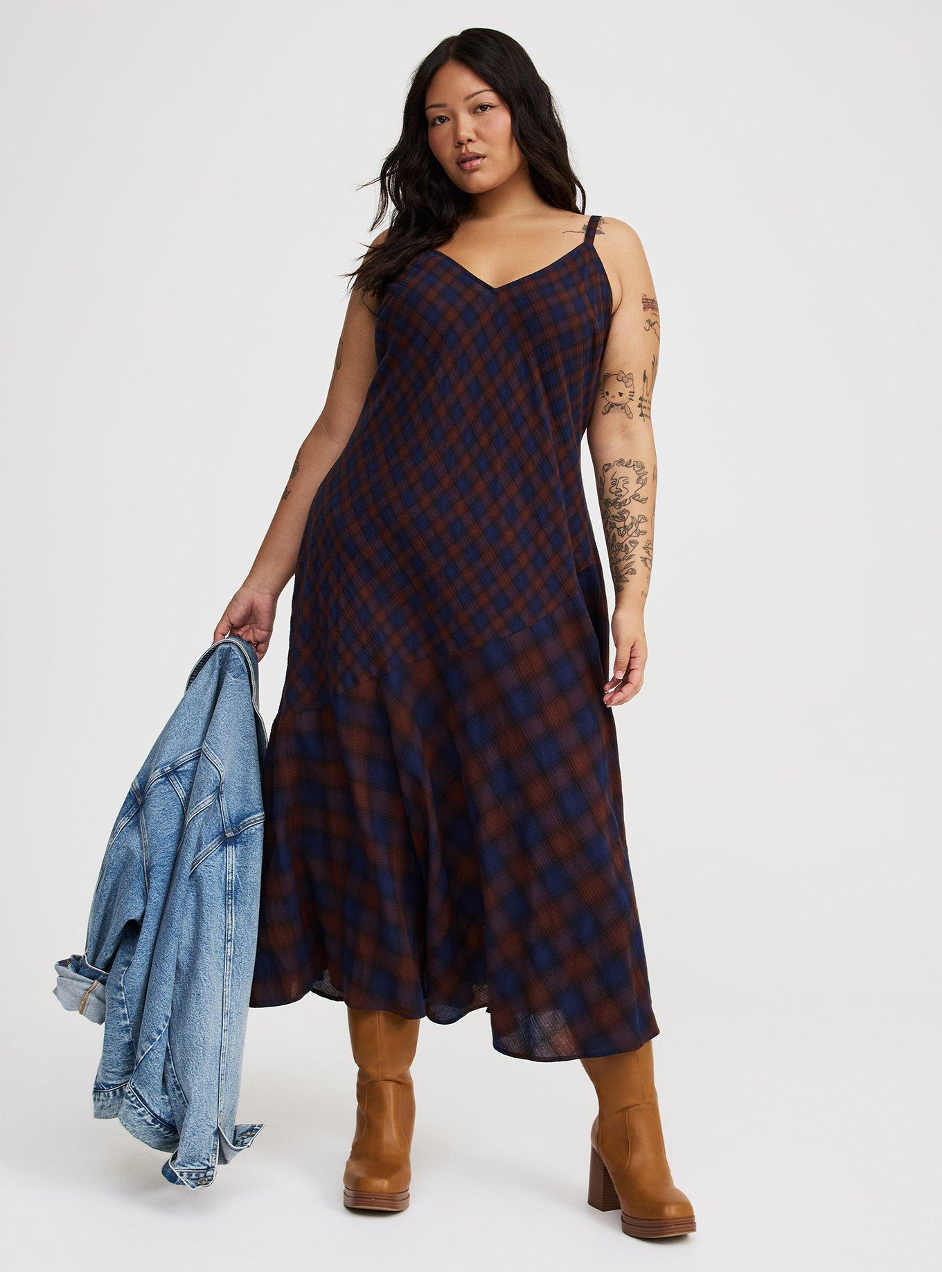 Plaid Maxi Dress