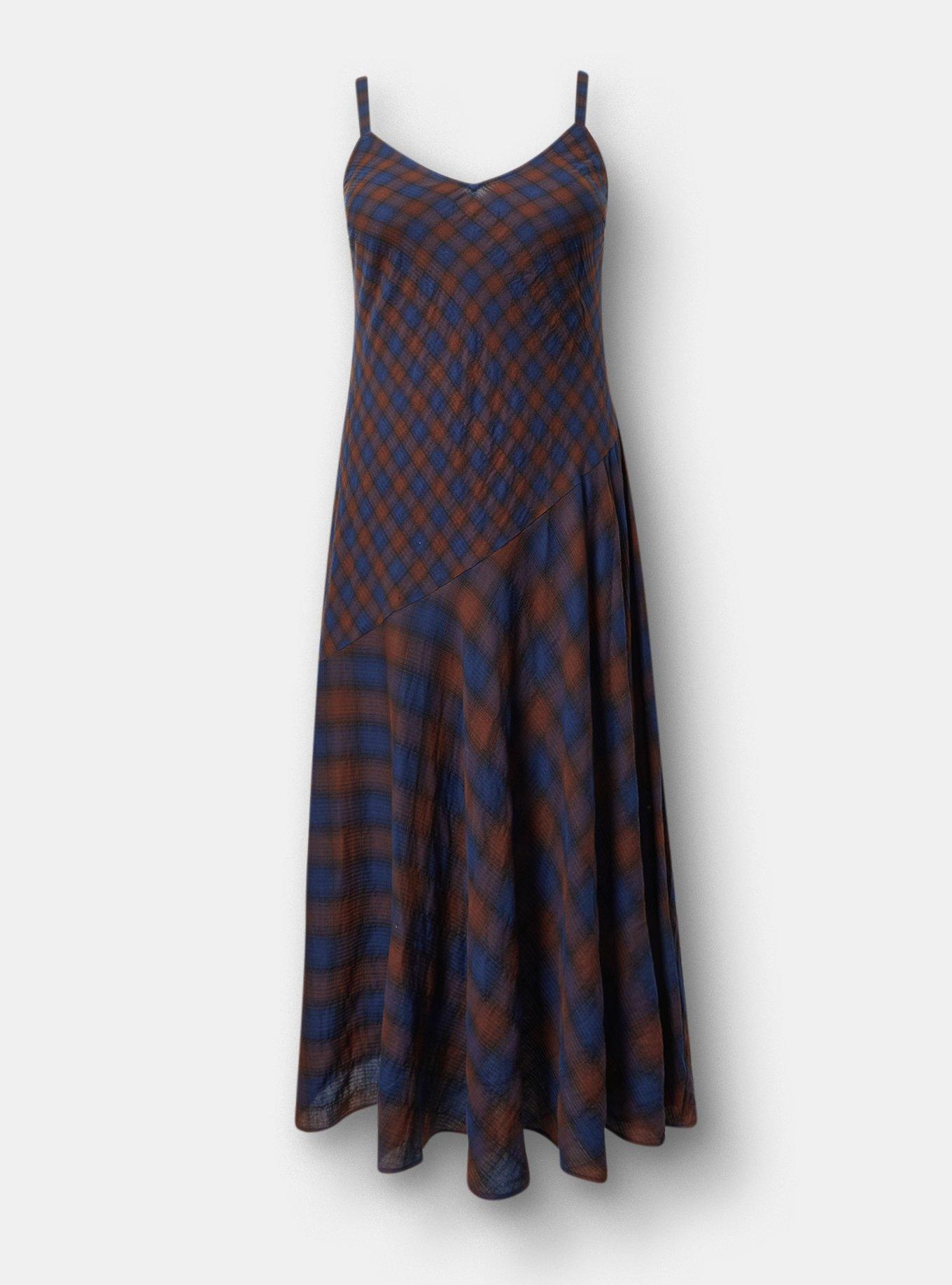 Plaid Maxi Dress