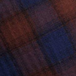 Plaid Maxi Dress, MAUD PLAID DEEP MAHOGANY, swatch